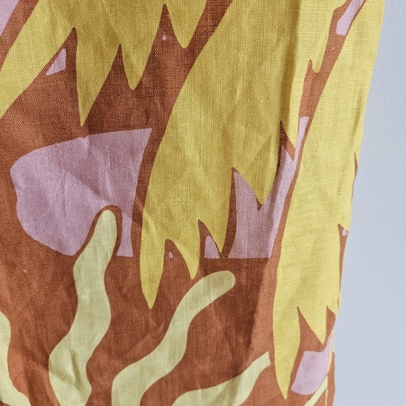 Cala de la Cruz Orange Magda Midi Pencil Skirt NWT - Picture 8 of 14